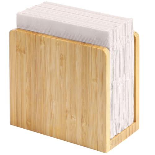 MaxGear Bamboo Napkin Holder for Tables