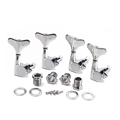 HEMOTON 4r Guitar Tuning Pegs with Machine Heads Heavy Duty Tuners for Electric Acoustic Bass Guitars