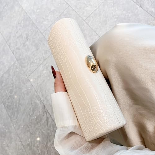 Image of Women Vegan Leather Evening Handbag Crocodile Pattern Handle Clutch Purse Cross Body Envelope Bag