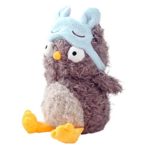 AQCQDQ Kuscheltier Eule, Weiches Eule Plüschtier für Kinder, Kuschelige Eule Stofftier, Plüsch Eule für Mädchen und Jungen, Niedliches Eulen Plüschtier für Babys (35 cm)