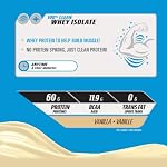 Whey Protein Concentrate, Vanilla, No Protein Spiking - 60g Pure Protein & 11g of BCAAs for Energy, Recovery, Healthy Snacking, No Banned Substances, Added Sugar, Artificial Colours or Flavours, 1.5lb