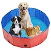 Dog whelping box foldable birthing pool for dogs whelping pool for puppies poartable plastic swimming pool bath tub for dogs red red 315 dia79 h 80cm20cm  urban country home decor