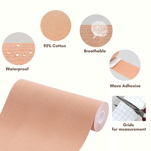 Diy Boobytape For Breast Lift, Bob Tape For Large Breasts, Breast Tape Lifting Large Breast To Sculpt Your Body 8Ft (Vanilla) #TOP2