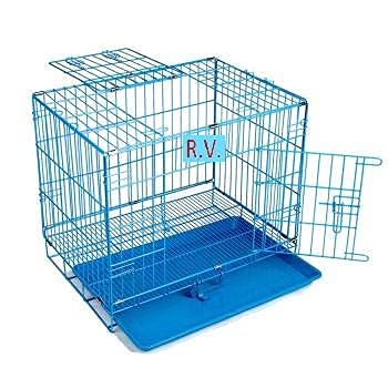 RvPaws Foldable Metal pet House crates for Dogs Puppies Kittens Rabbits Persian Cats with Removable Tray (3 FT (36 INCH), Blue Color) (B09ZQSFWZG) Amazon Price History, Amazon Price Tracker