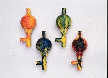 Multi-Colored Premium Safety Pipette Filler Bulb - Made in Germany Each Colors Vary