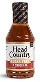 Head Country Sugar Free BBQ Sauce, Original | 17.5 Ounce | Sweet & Savory Championship Barbeque Sauce For Chicken, Pork, Ribs & Burgers
