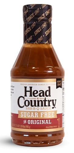 Head Country Sugar Free BBQ Sauce, Original | 17.5 Ounce