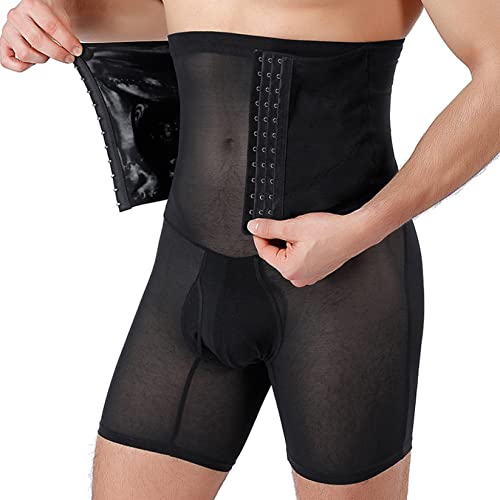 Calzoncillos boxer transpirables de compresión con ganchos para aplanar el abdomen