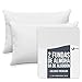 Fundas de Almohada (Juego de 2) - para Las Almohadas 50 x 70 cm - Blanco Dreamzie - 100% Algodon Jersey - Funda Cojin para Cama - Protector de Almohada
