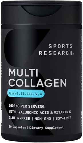 Sports Research® Multi Collagen Pills for Women & Men - Collagen ...