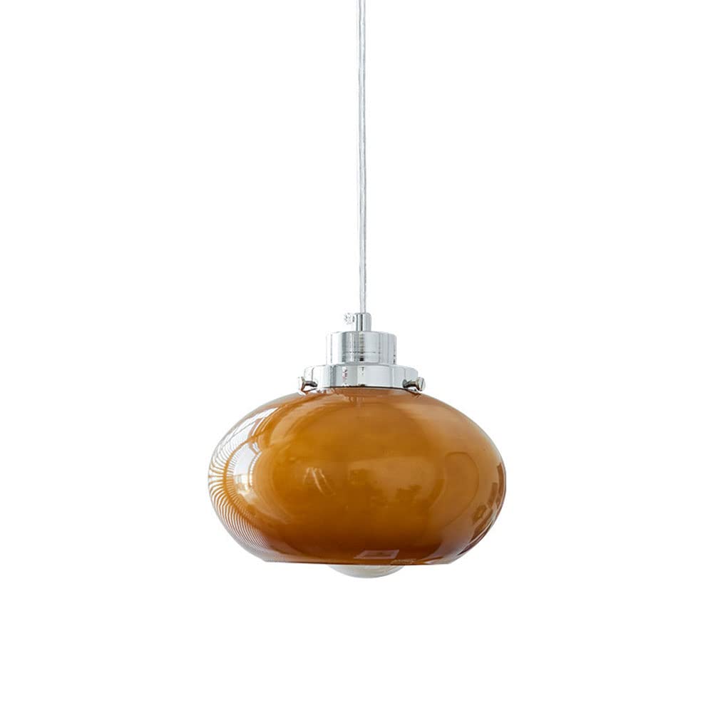 Lámpara colgante pequeña de hierro forjado con altura ajustable, para sala de estar, dormitorio, restaurante, cafetería, casa de té, bar, comedor y club (E27)