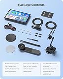 9" Wireless Portable 60FPS Car Screen for Apple CarPlay & Android Auto, 1024*600 HD Display, Magnetic Mount, OTA, Portrait and Landscape Modes, Backup Camera, Bluetooth, Voice Control, GPS Navigation - Image 9