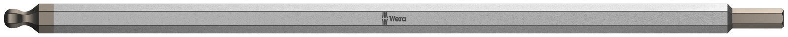 Wera 05002940001 Vario 84 HEX Combination Blade, Ballend 4.0mm and 4.0mm x175mm Blade