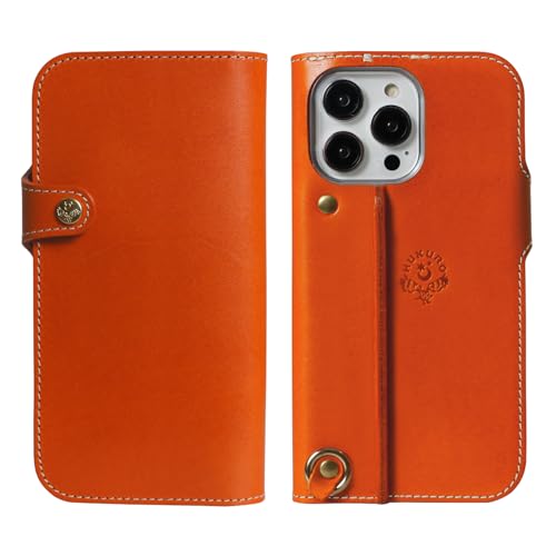 [HUKURO] iPhone15 Pro ݊p 蒠^ P[X Ȗ؃U[ {v X}zP[X h~ Obv Jo[ Xgbvz[ ₷ tN