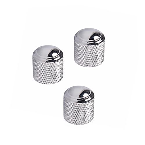 ibasenice Electric Guitar Knobs 3pcs Aluminum Alloy Volume Tone Bass Control Knobs Gd132