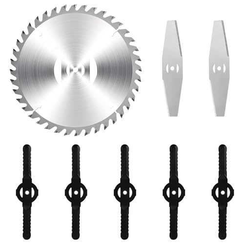 Rasentrimmer Zubehör Messer Metall Rasentrimmer Klingen für Rasentrimmer Ersatzteile Metall Klinge Rasentrimmer Ersatzklingen Elektrische Rasentrimmer Ersatzklinge Ersatzmesser (C)