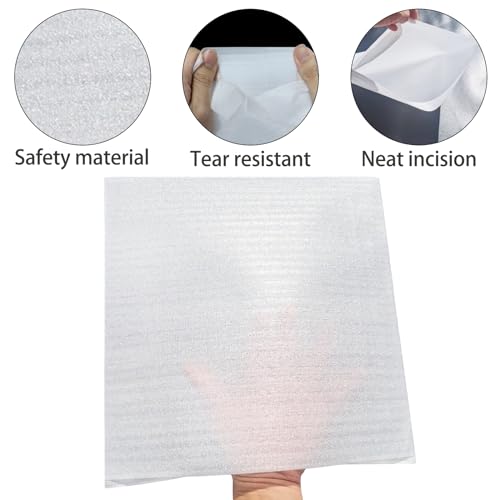 LINSOCLE 100 Stück Schaumfolie, Verpackungsmaterial Geschirr, Schaumstoff Verpackung Zum bruchgeschützen Stapeln von Geschirr Teller im Umzugskarton, Sind Reißfest und Strapazierfähig