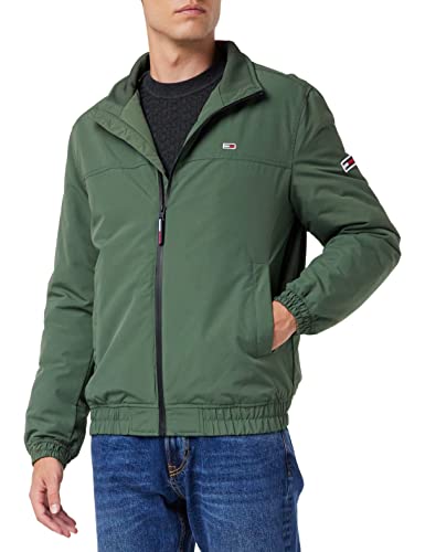 Tommy Jeans TJM Essential-Bomber Acolchado Chaquetas, Avalon Green, S para Hombre Cover