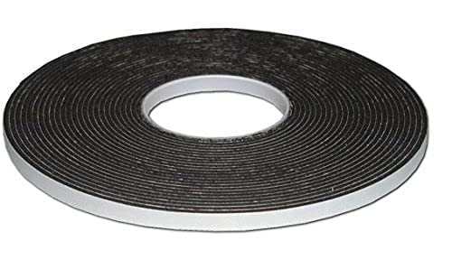 Image of Niyaati Gasket Black Foam Single Sided Adhesive Tape 10mm Width x 2mm Thick x 10 Meter Length (Pack of 4)