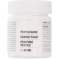 White Fabric Paint for Light Fabrics - 40ml