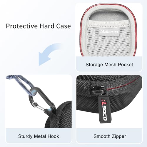 Image of RLSOCO Carrying Case for Bose QuietComfort Ultra (2nd Gen) /QuietComfort Earbuds II /QuietComfort Ultra Wireless Noise Cancelling Earbuds - Black (Case Only)