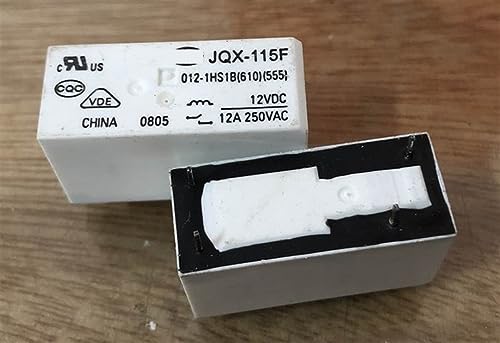Relé de 4 pines JQX-115F 012-1HS1B interruptor electromagnético de 12V 12A para placas de circuito
