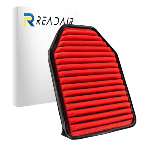 Readair Engine Air Filter, GAF059 (CA10348) Replacement for Jeep Wrangler V6 2007 2008 2009 2010 2011 2012 2013 2014 2015 2016 2017, Wrangler JK 2018, 200% Longer Life