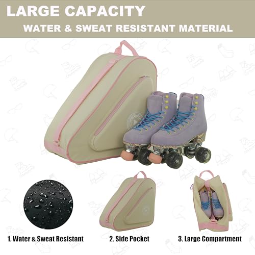 Image of HEXIFUL Skate Bag for Ice, Inline, Roller & Quad Skates - Kids & Adults