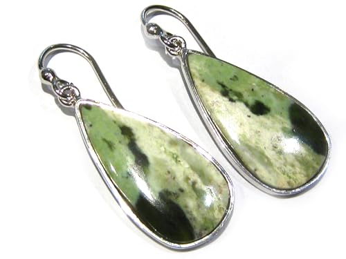 Boucles d'oreilles Calcédoine argent 925 pour femme avec pierre bleue