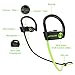 LETSCOM Bluetooth Headphones V5.0 IPX7 Waterproof, Wireless Sport Earphones, HiFi Bass Stereo Sweatproof Earbuds W/Mic, Noise Cancelling Headset for Workout, Running, Gym, 8 Hours Play time