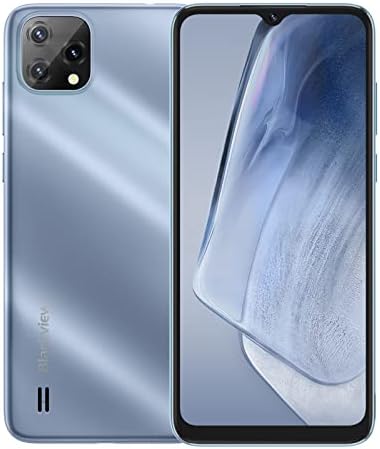Blackview Mobile Phones, A55 Smart Phones Sim Free Unlocked, Android 11 Phones, 6.528 inch HD+ Screen, 4780mAh Battery,3GB + 16GB/128GB Extension Cheap Smartphone,8MP+5MP,Dual SIM 4G,Face ID - Blue