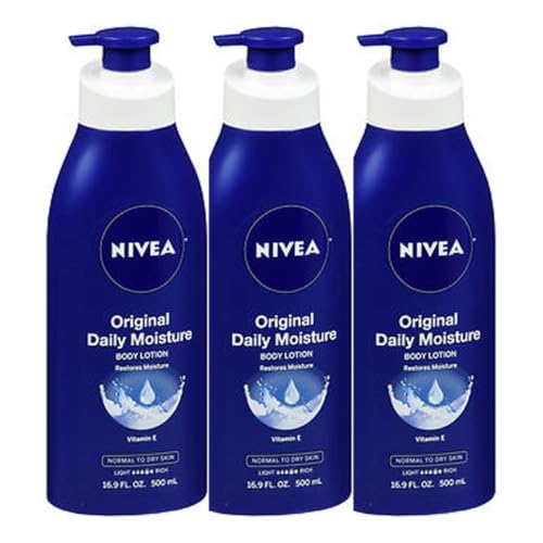 Nivea Original Daily Moisture Body Lotion 16.9 oz (Pack of 3)