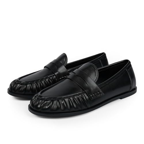 Image of QIY Penny Loafers for Women 2026 Comfortable Flats Shoes