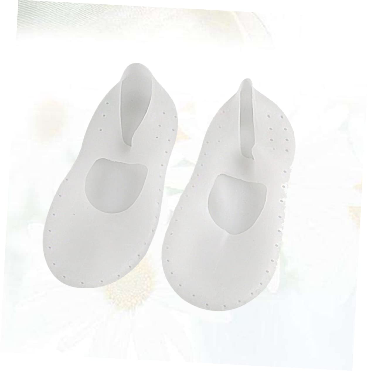 AOKWAWALIY Invisible Short Socks Shallow Socks for Women Girls Forefoot Cushioning White Size S