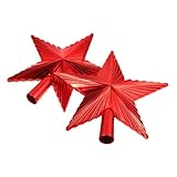 Photo Gallery kontonty 2 pezzi puntale stella rosso per in plastica decorazione natalizia parete e addobbo festivo resistente e Photo Gallery kontonty 2 pezzi puntale stella rosso per in plastica decorazione natalizia parete e addobbo festivo resistente e