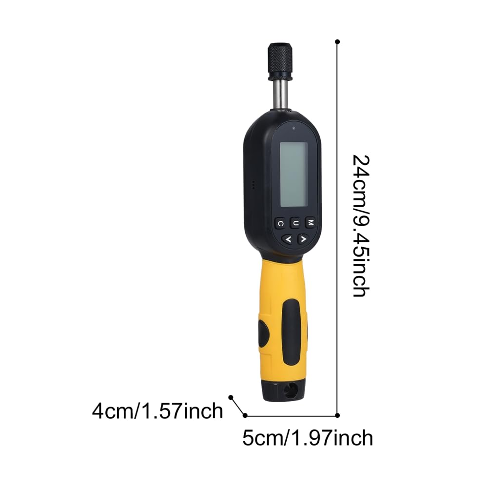 Tester bitów cyfrowy zestaw śrubokrętów miernik momentu obrotowego 27.3-269.8 cm-Lbs/1.2-12N. M z brzęczykiem/światłem LED