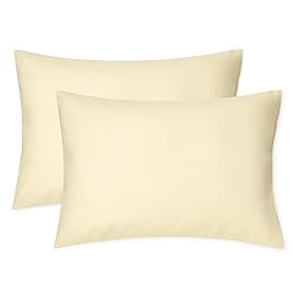 EXQ Home Toddler Pillowcases 13x18 Travel Pillow Case Set of 2, Small Pillow Case Fits Baby Pillow Sized 12x16, 13x18, Kids Pillowcases 2 Pack Machine Washable with Envelope ClosureCamel