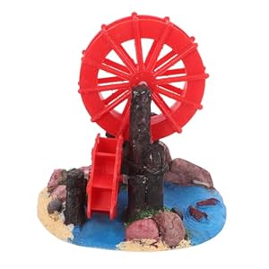 DONFAMDS Feng Shui Tischbrunnen mit Wassermühle