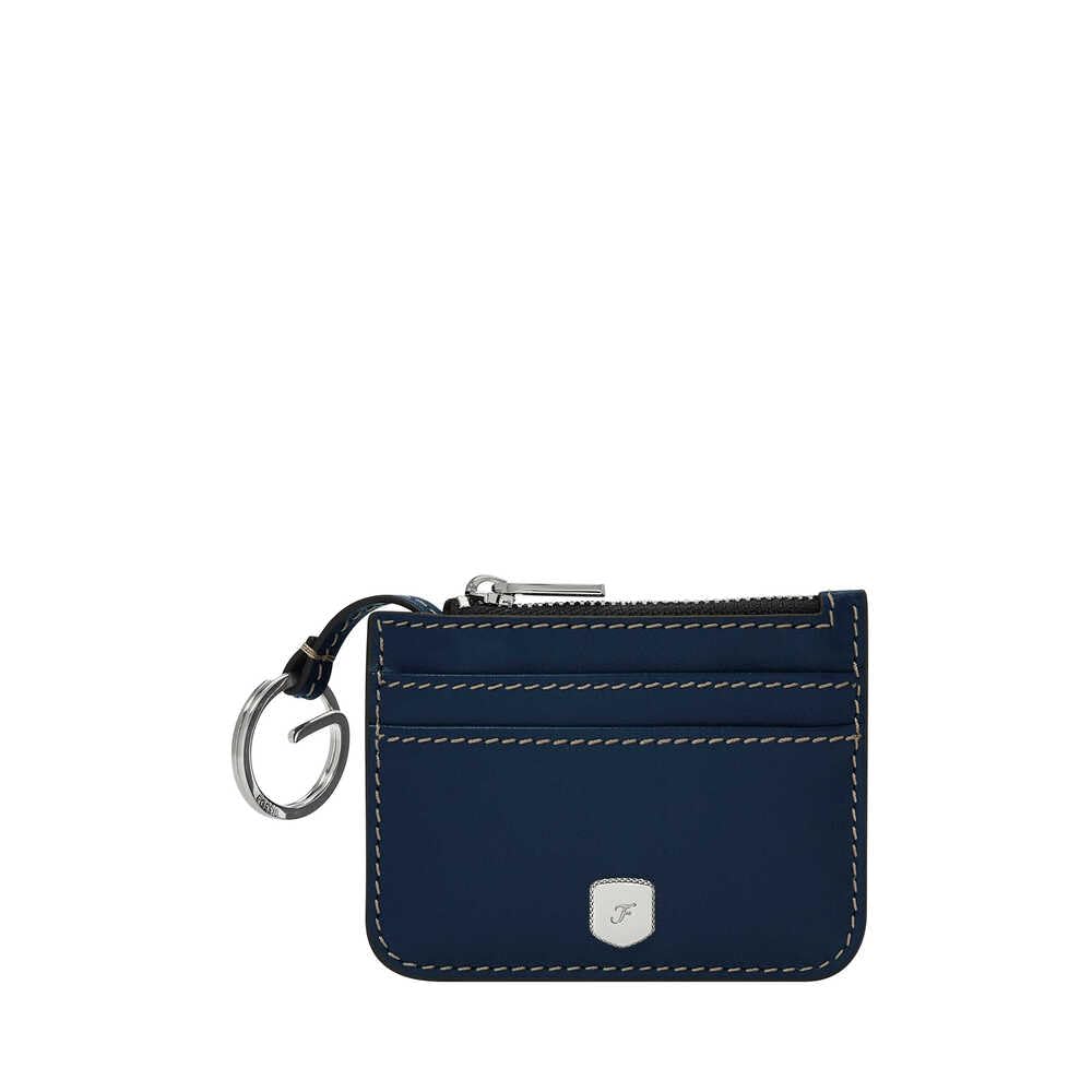 Fossil Lennox Women's Blue Leather Wallet, SL10078545