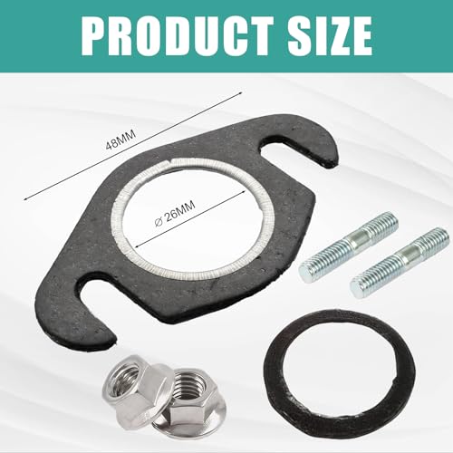 Auspuffdichtung Und Auspuff Stehbolzen, Krümmerdichtung