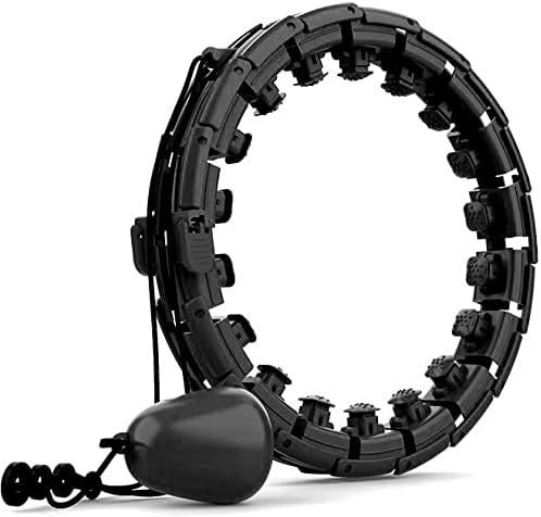 TOMOIN Hula Hoops for Adults Weight Loss,Smart Weighted Hoola Hoops for Adults & Kids Weight Loss, 24 Detachable Knots Non-Falling Smart Hoola Hoops