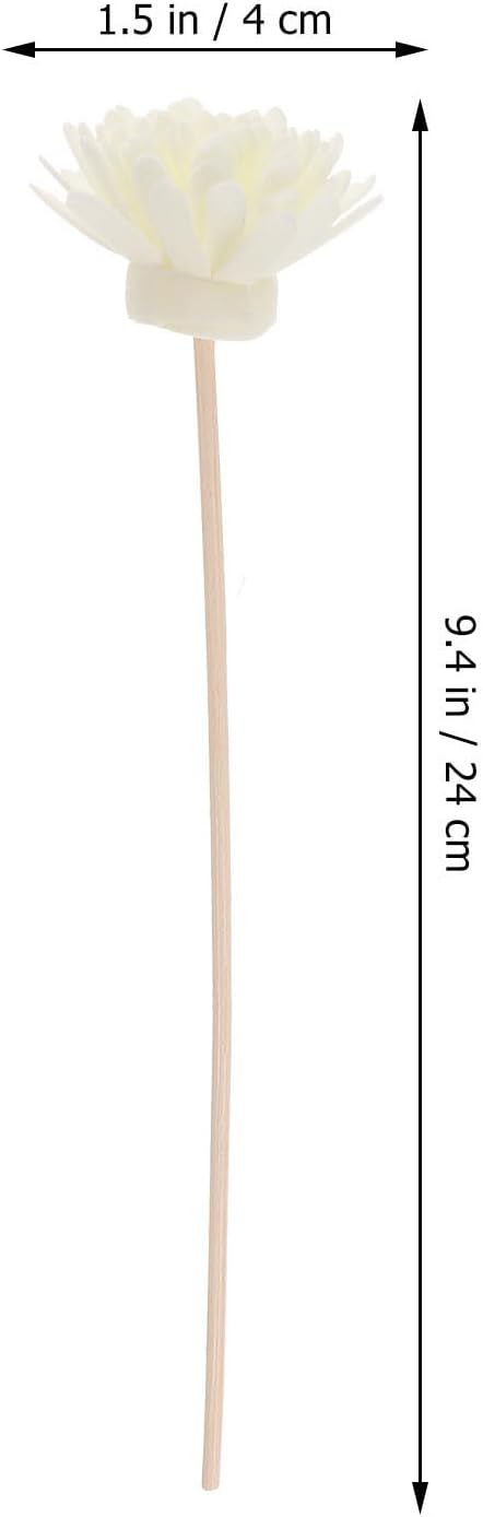 5set Chrysanthemum Aroma Diffuser Sticks Natural Fragrance Rattan Reeds for Home Bathroom and Bedroom Air Freshening Easy to Use Lightweight and Decorative