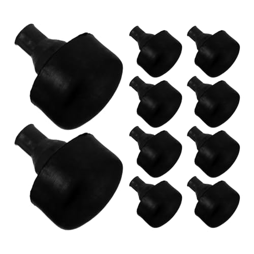 Stopper les vibrations du moteur de moto grâce au tampon en caoutchouc noir BETOOKY en pack de 100