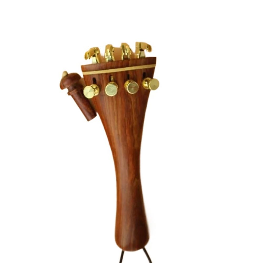 Accessori per violino 1 Set 4/4 Parti Di Violino In Sequoia Accessori Per Violino Cordiere Mentoniera Piroli E Kit Perni Di Coda