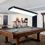 LED Billiard & Pool Table Light Hanging Light Over Pool Table for for 7'-8' Billiard Table,50W, Remote Control, Dimmable, Color Temperature Adjustable