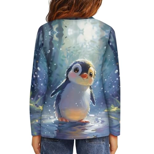 Image of Long Sleeve Shirts for Girls Casual Crewneck Tops Fall Winter Outfits for 3-16 Years Old