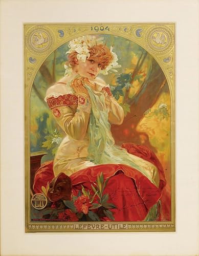 Impression d'art Alphonse Mucha Jaroslava tableau toile 60x90