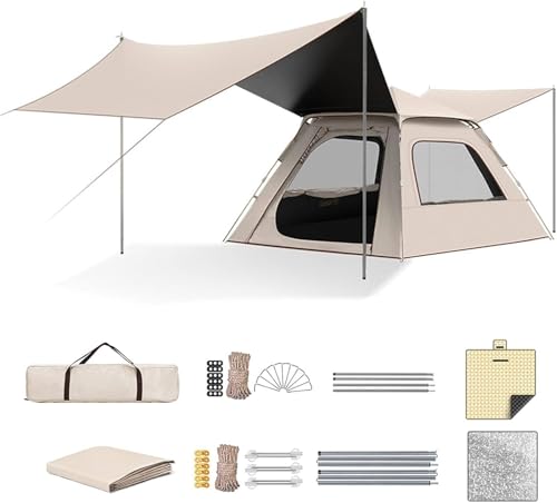 Carpa impermeable instantánea 2 puertas, 6 personas miniatura 1
