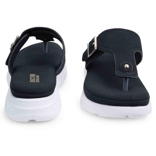 Image of DOCTOR EXTRA SOFT Women's Ultra Lightweight Slippers /Flip-Flops with Memory Foam Cushion | Stylish & Comfortable | Casual & Fashion| Diabetic & Orthopedic Synthetic Slip-on Sandals Ladies /Girls D-621