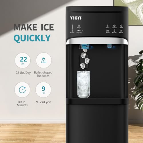 VECYS Bottom Loading Ice Maker Water Dispenser